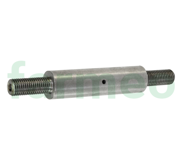 Oś koła kultywatora fi 27 mm, długość 180 mm, 2 x gwint M16, mocowanie koła podporowego – pasuje do kultywatorów i agregatów; 1417040008 141704008 Rolmus